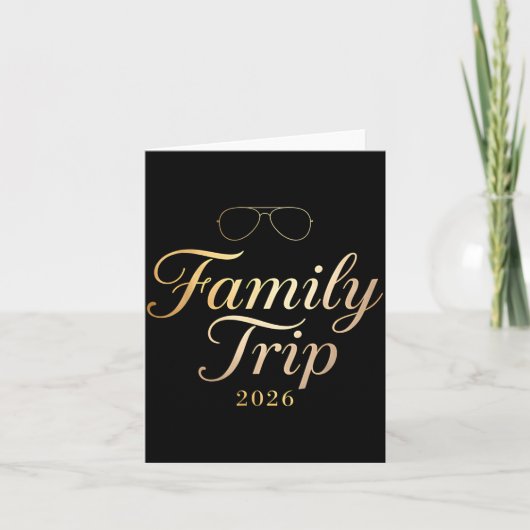 2026年家族旅行 2026年の夏の週末 カード (正面)
