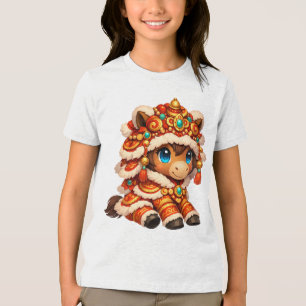 2026年干支の午年の中国新年 トライブレンドＴシャツ