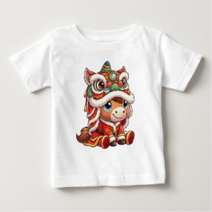 2026年干支の午年の中国新年 ベビーTシャツ
