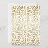 2026年干支の馬のホワイトゴールドパーティー 招待状 (裏面)