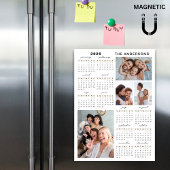2026年年間カレンダー写真コラージュマグネット