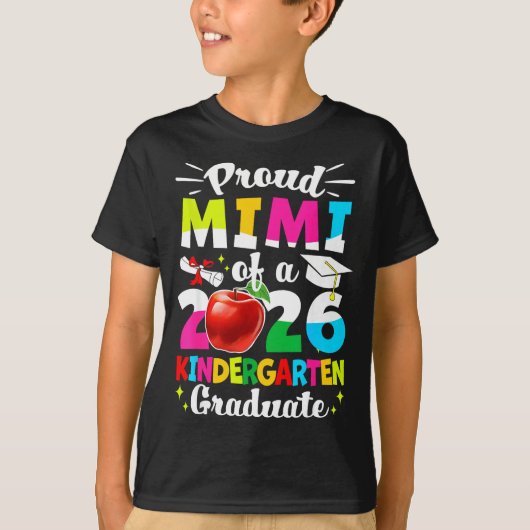 2026年度の卒業生の子供たちを誇りに思うミミ Tシャツ (正面)