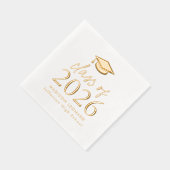 2026年度の最新スクリプト卒業式 箔ナプキン (右)