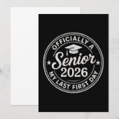 2026年度上級生最初の日スタンプ 招待状 (正面/裏面)