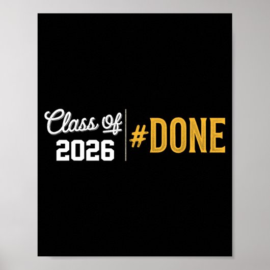 2026年度卒業おめでとう!クラスオブ2026のユーモアあふれる卒業メッセージ ポスター (正面)