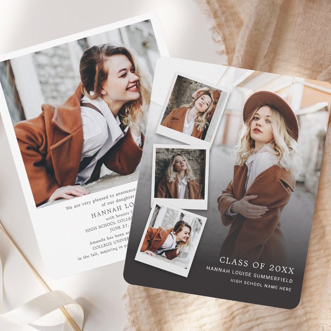 2026年度卒業おめでとう！複数写真を使った卒業発表テンプレート (Graduation Multi Photo Grad 2025 Announcement)