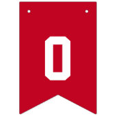 2026年度卒業おめでとう 赤白 バンティングフラッグ (第3の旗)