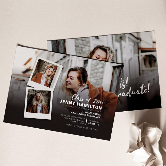 2026年度卒業パーティー オープンハウス フォト招待状 (クリエイターアップロード済み)