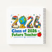 2026年度卒業予定の未来の先生のための学校教材アート ノートブック (裏面)