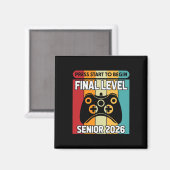 2026年度卒業予定 ゲーマー クール・トゥ・スクール 高校・大学の卒業記念 マグネット (正面/裏面)