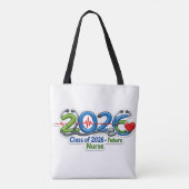 2026年度卒業予定 看護学生 卒業式 トートバッグ (裏面)