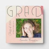 2026年度卒業生向けアブストラクトデザイン写真プレート フォトプラーク (正面)