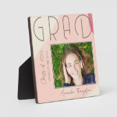 2026年度卒業生向けアブストラクトデザイン写真プレート フォトプラーク (正面)