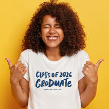 2026年度卒業生向け ネイビー モダン 卒業