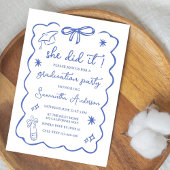 2026年度卒業生発表 黒いリボンの落書き 招待状