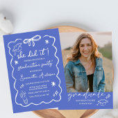 2026年度卒業生発表 黒いリボンの落書き 招待状