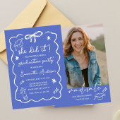 2026年度卒業生発表 黒いリボンの落書き 招待状