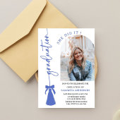 2026年度卒業生発表 黒タッセルリボン 招待状