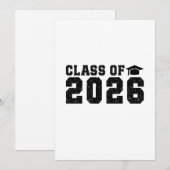 2026年度卒業生 招待状 (正面/裏面)