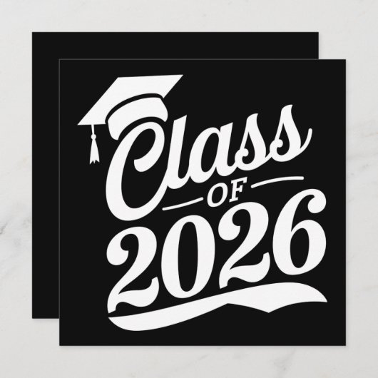 2026年度卒業生 自慢の卒業 招待状 (正面/裏面)