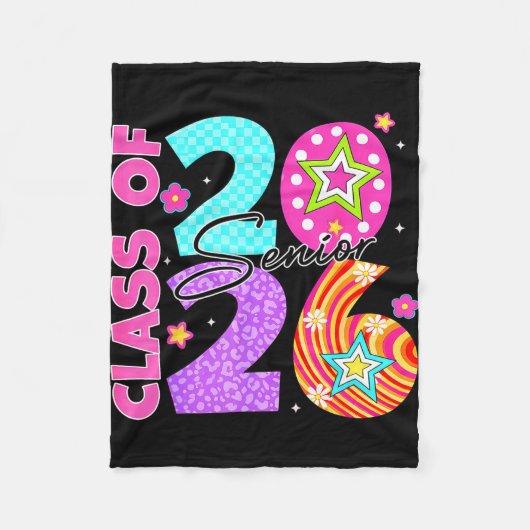 2026年度卒業生 2026年卒業式 学生 フリースブランケット (正面)