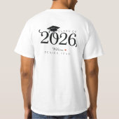 2026年度卒業 記念Tシャツ オーダーメイド名前入り Tシャツ (裏面)