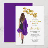 2026年度女子卒業パーティー 招待状 (正面/裏面)