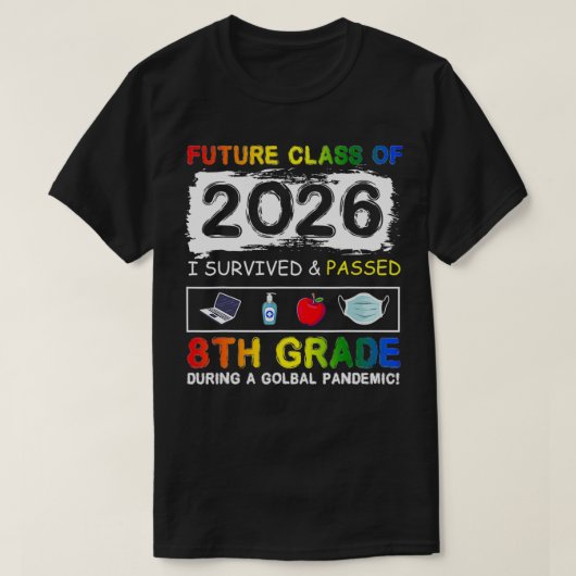 2026年度第8期生おもしろい学級 Tシャツ (デザイン正面)