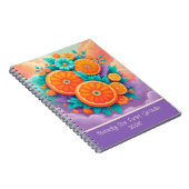 2026年度1年生のためのカラフルなオレンジ ノートブック (右側)