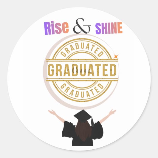 2026年度 エリート卒業生 🎓 ラウンドシール (正面)