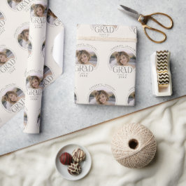 2026年度 オリジナル クリーム色 卒業写真 グラデーションラッピングペーパー ラッピングペーパー