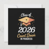 2026年度 カウントダウン中 オーダーメイド 招待状 (正面)