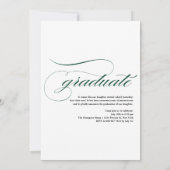 2026年度 クラスのグリーン写真 卒業式 招待状 (裏面)