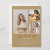 2026年度 クラス終了 フォト ミニマル 卒業 招待状 (裏面)