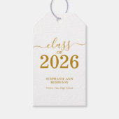 2026年度 ゴールドスクリプトクラス 現代の装飾 ギフトタグ (正面)