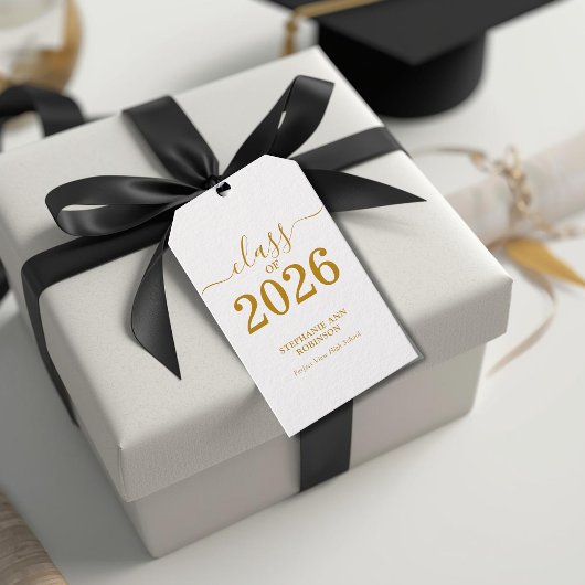 2026年度 ゴールドスクリプトクラス 現代の装飾 ギフトタグ