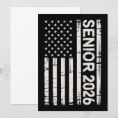 2026年度 上級クラス 愛国的なアメリカ 米国国旗 招待状 (正面/裏面)