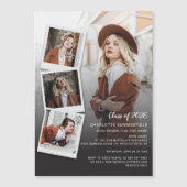 2026年度 卒業写真 コラージュ オープンハウス パーティー マグネット招待状 (正面)