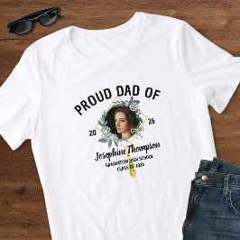 2026年度 卒業生の誇りある父 フォト Tシャツ