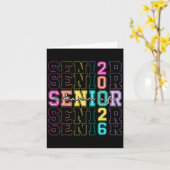 2026年度 卒業生 2026 バックトゥスクール 2026 卒業式 カード (黄色い花)