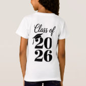 2026年度 幼稚園卒業者 Tシャツ (裏面)