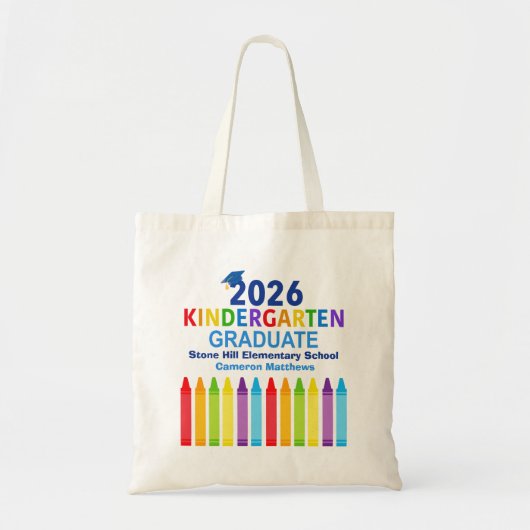 2026年度 幼稚園 卒園記念 カスタマイズ グッズ トートバッグ (正面)