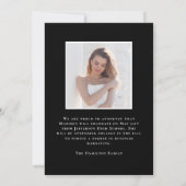 2026年度 現代的な卒業写真2枚 卒業のお知らせ 案内状 (裏面)