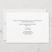 2026年度 赤い卒業生 現代的な卒業パーティー 案内状 (裏面)