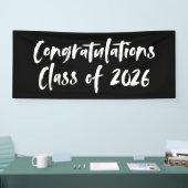 2026年度 黒卒業式おめでとう 横断幕 (トレードショー)