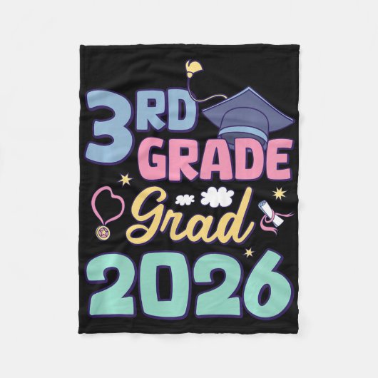 2026年度 3年生の卒業おめでとう フリースブランケット (正面)