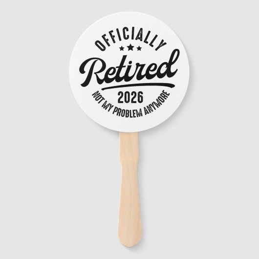 2026年引退しました おもしろ定年退職 ハンドファン (正面)