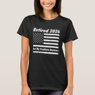 2026年引退 もう私の問題じゃない アメリカ国旗 Tシャツ