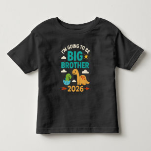 2026年恐竜ビッグブラザーになる トドラーTシャツ
