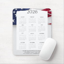 2026年愛国ミニカレンダー マウスパッド